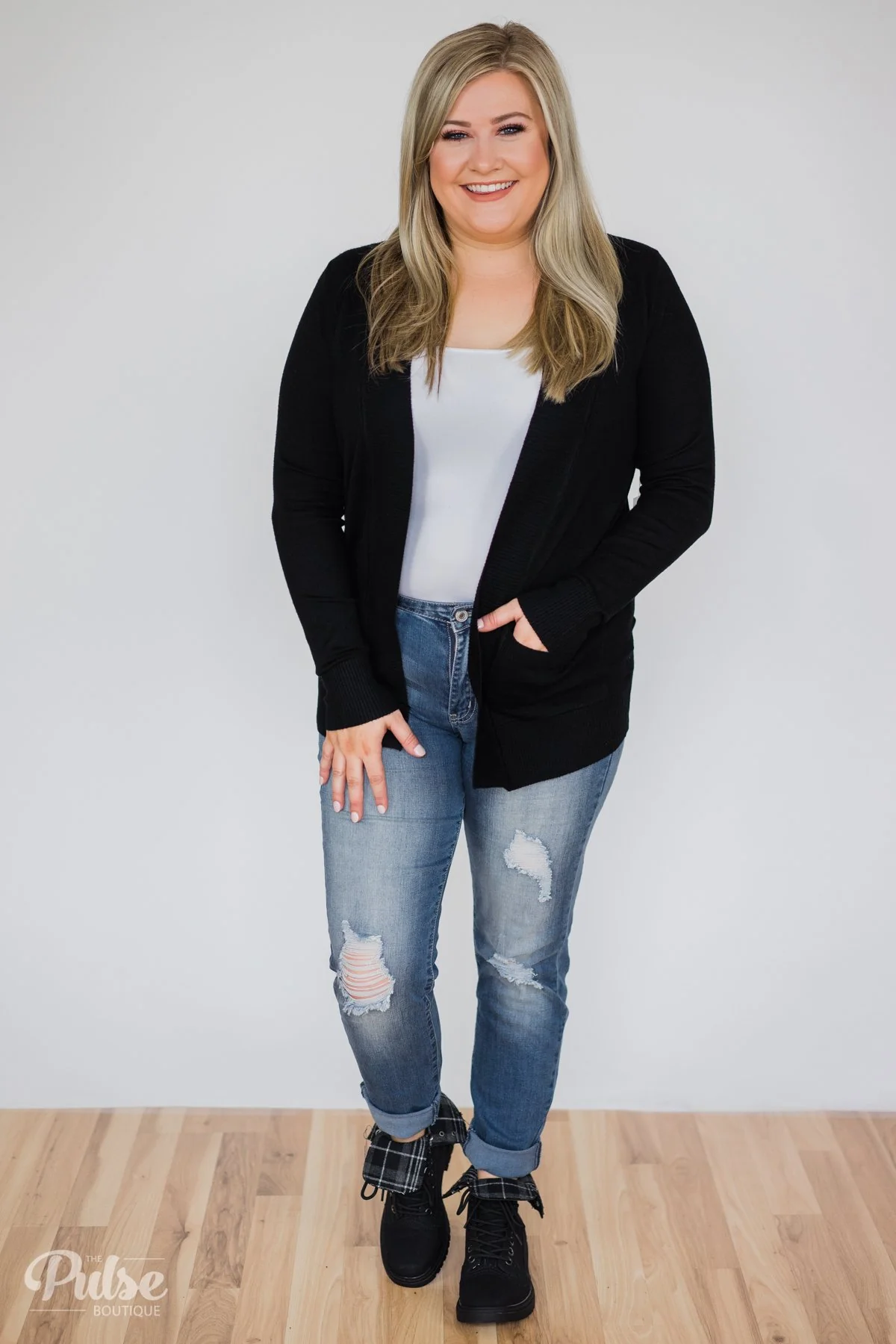 As Easy As Can Be Cardigan- Black - Image 5