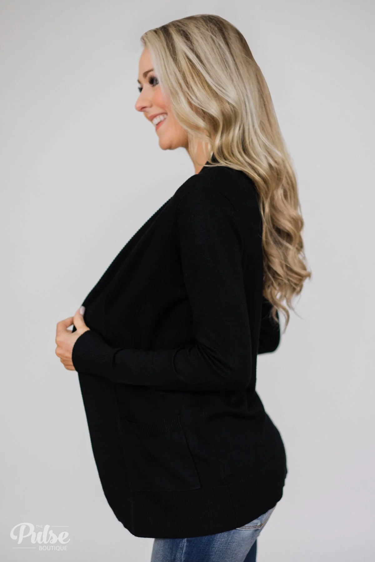As Easy As Can Be Cardigan- Black - Image 7