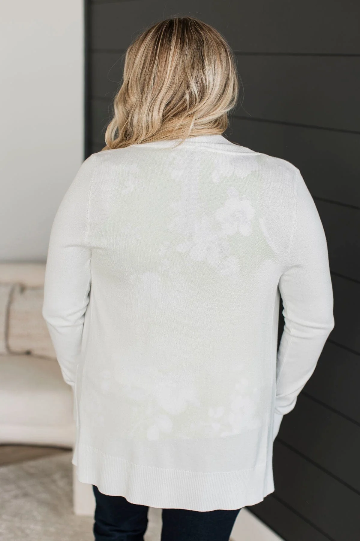 As Easy As Can Be Cardigan- Ivory - Image 8
