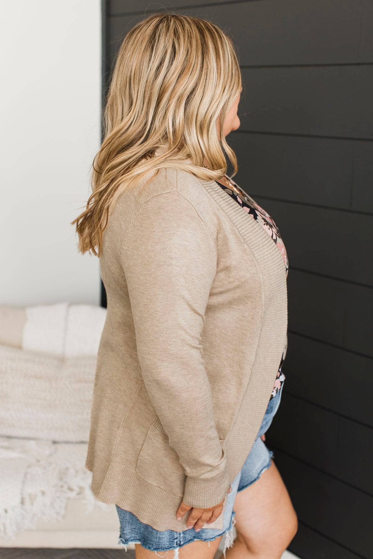 As Easy As Can Be Cardigan- Sand - Image 5