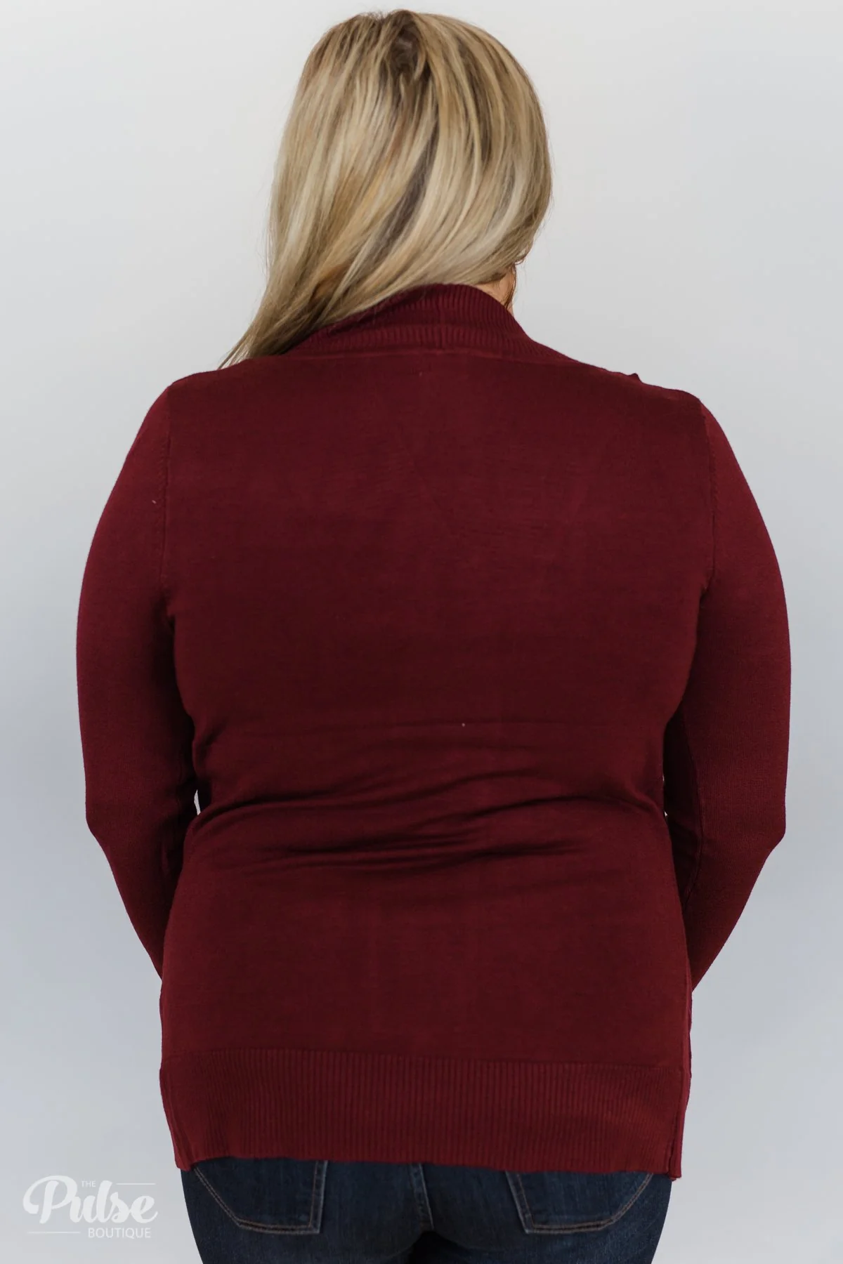 As Easy As Can Be Cardigan- Wine - Image 12