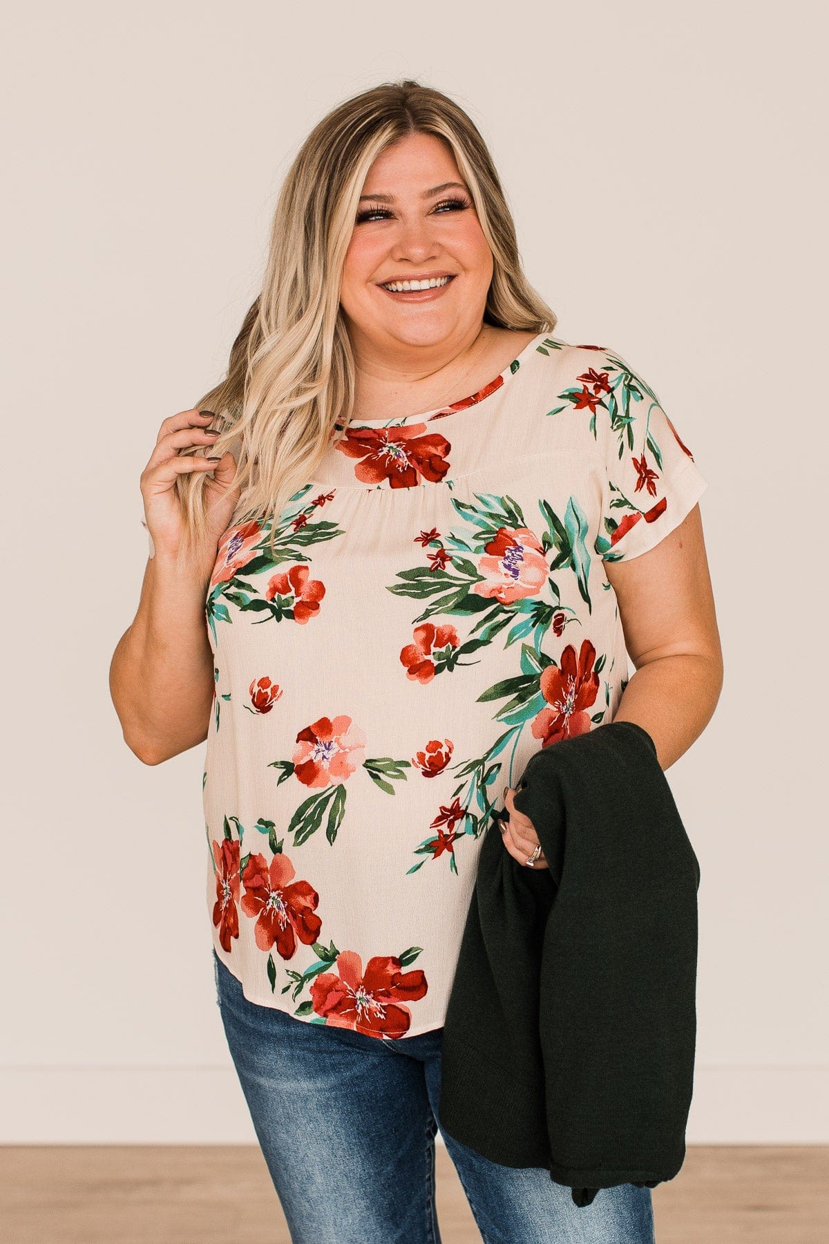 As You Can See Floral Top- Ivory - Image 10