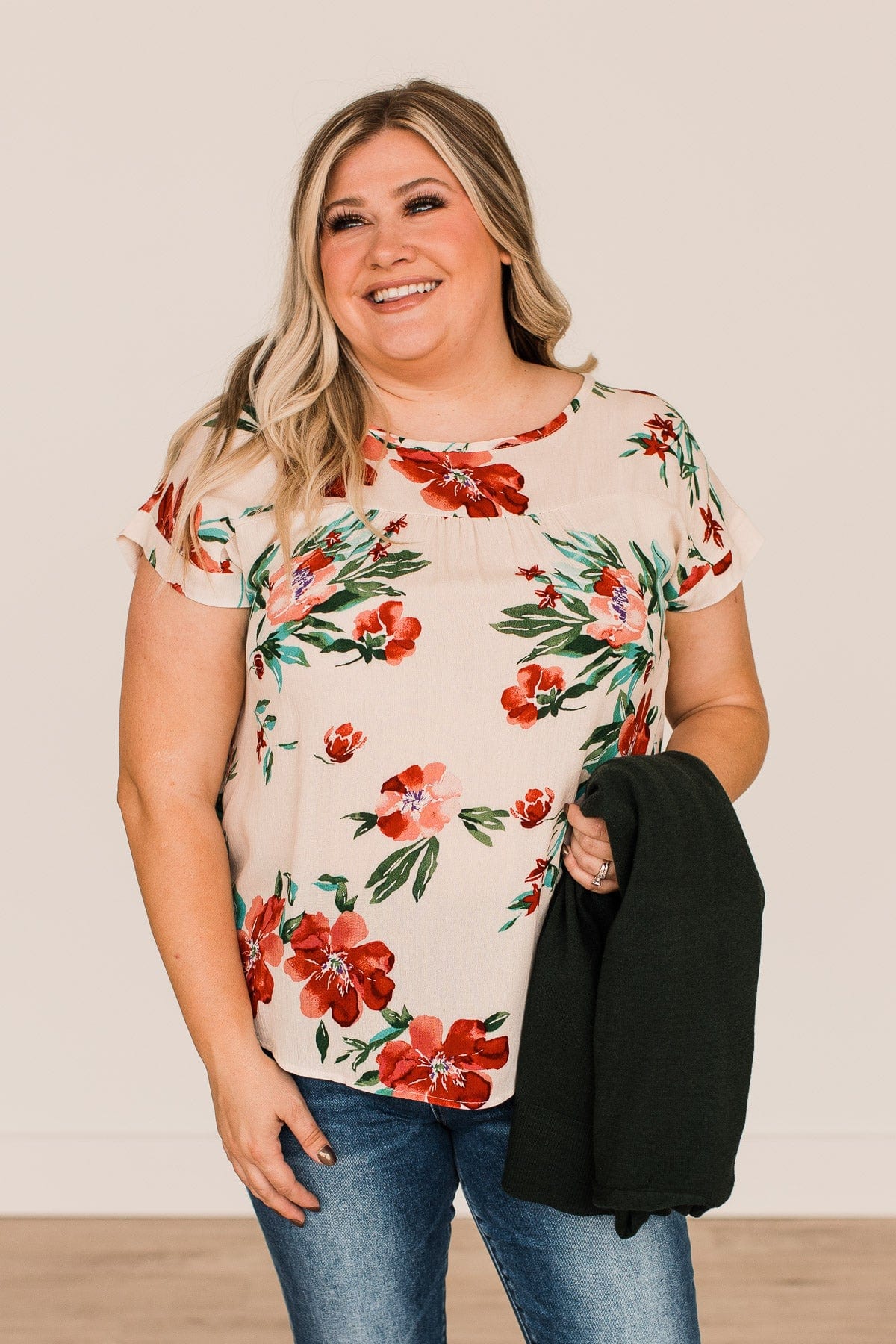As You Can See Floral Top- Ivory - Image 9