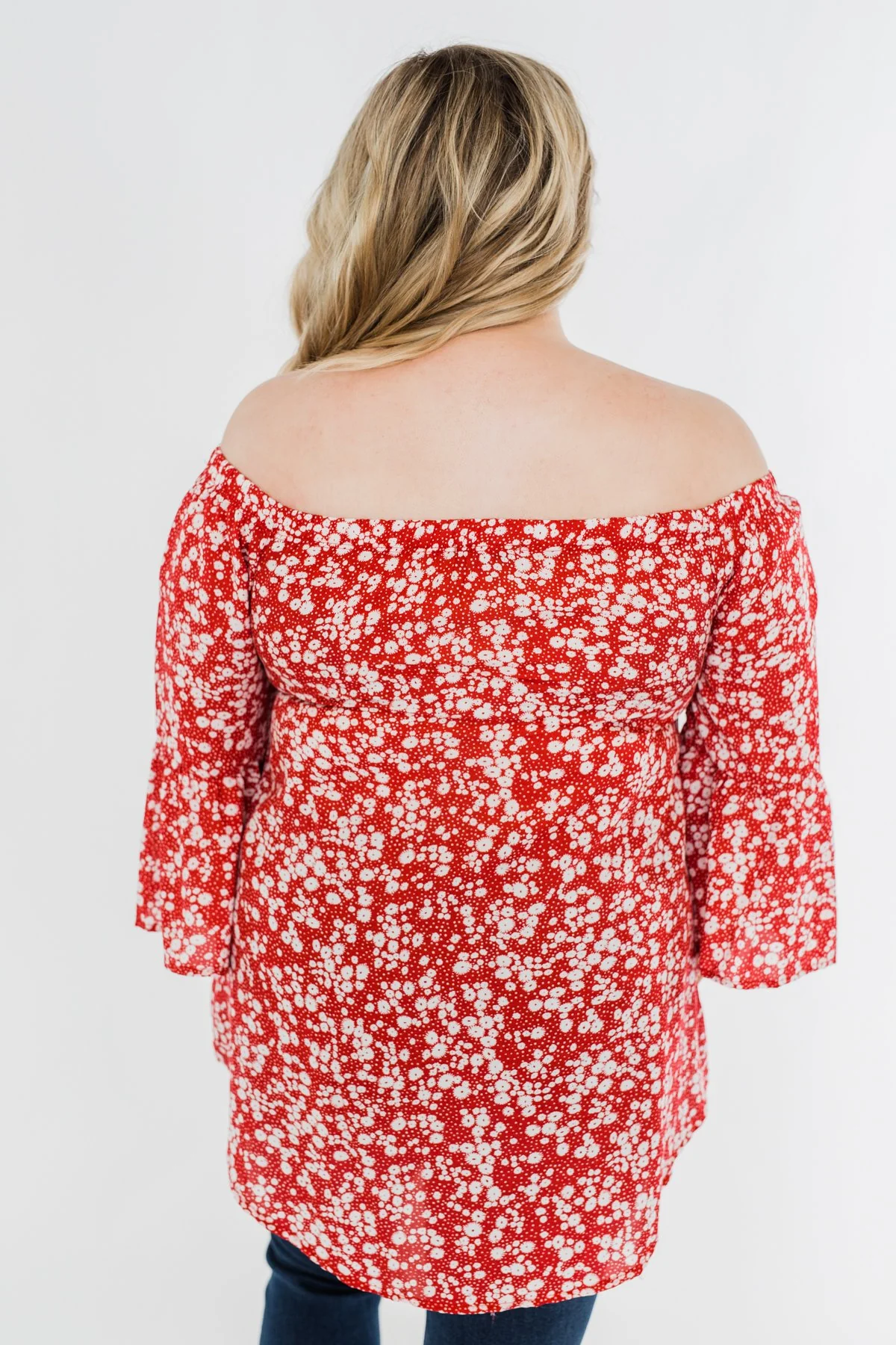 Asking For More Floral & Polka Dot Top- Red - Image 12