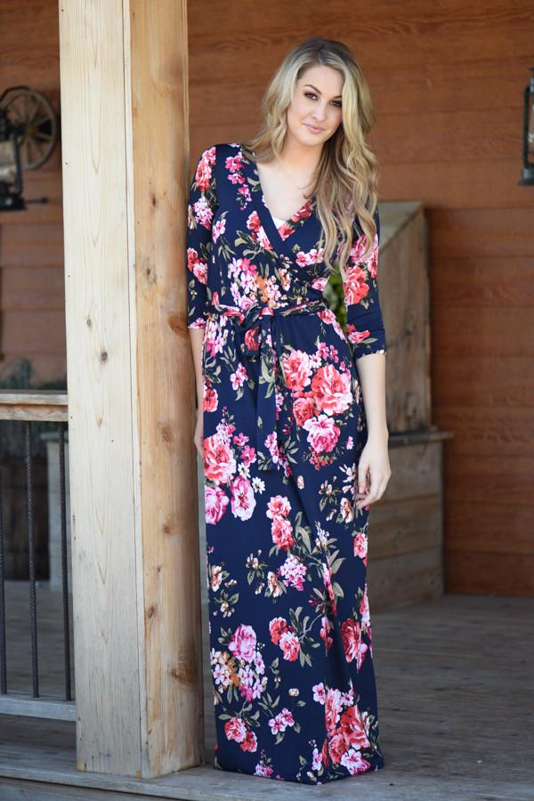 At Peace Floral Maxi Dress - Image 2