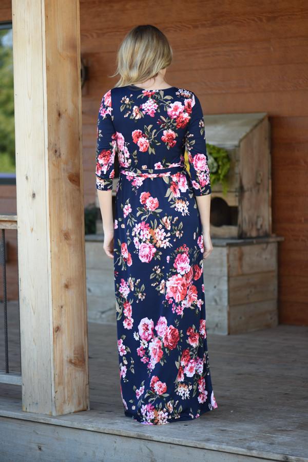 At Peace Floral Maxi Dress - Image 7