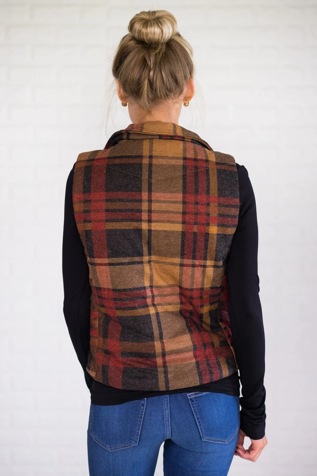 Autumn Plaid Vest - Image 4