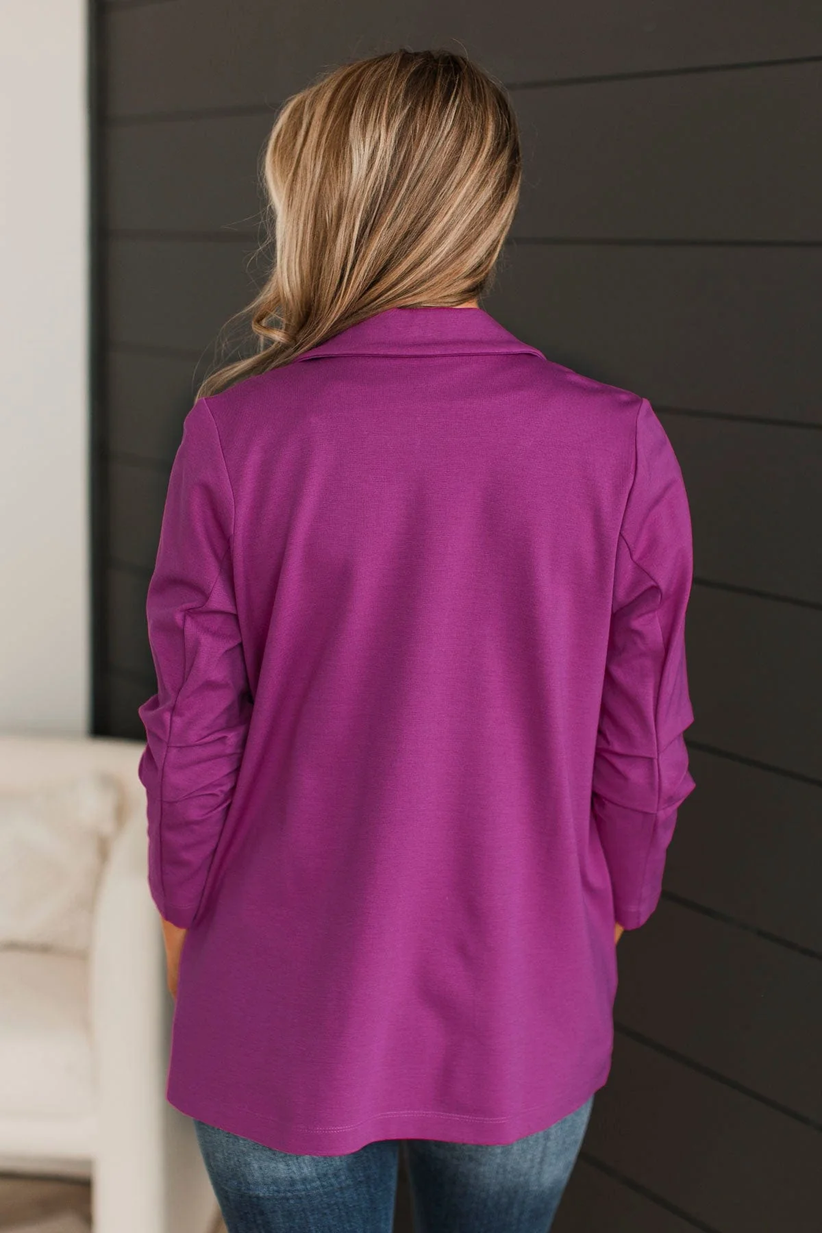 Back In Business Blazer- Magenta - Image 8