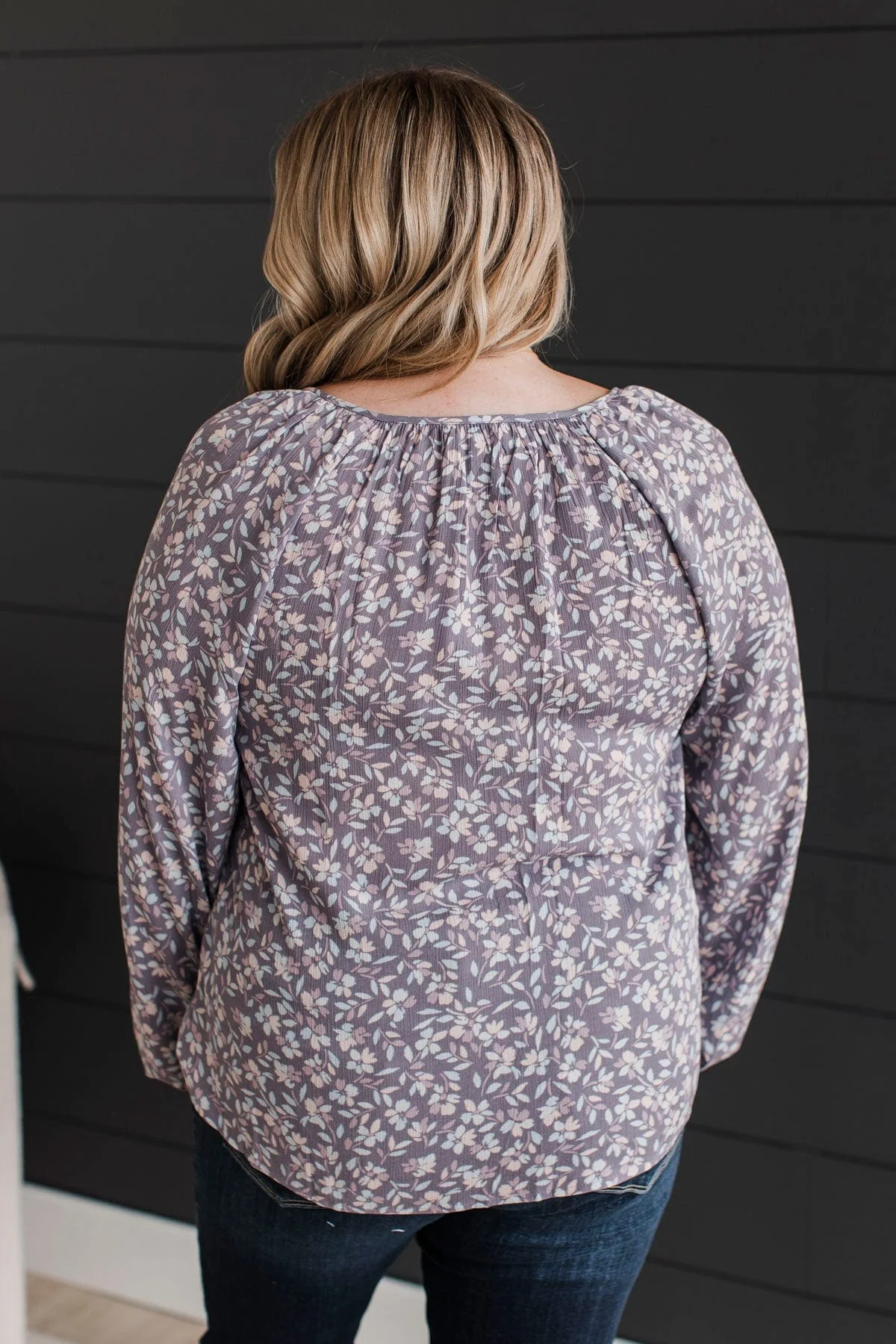 Back To Bliss Floral Blouse- Dusty Lavender - Image 8