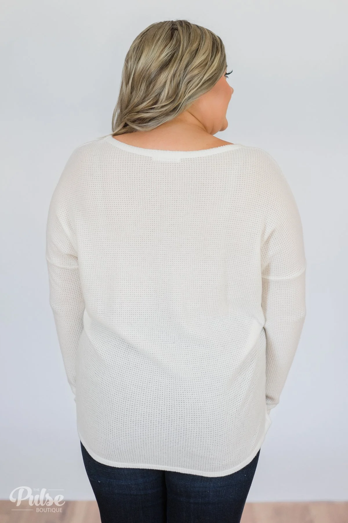Back to You Thermal Button Top- Ivory - Image 11