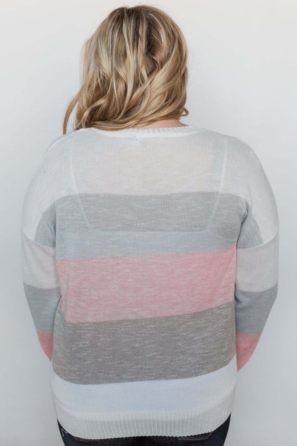 Be My Forever Cozy Sweater - Blush & Neutral Tones - Image 13