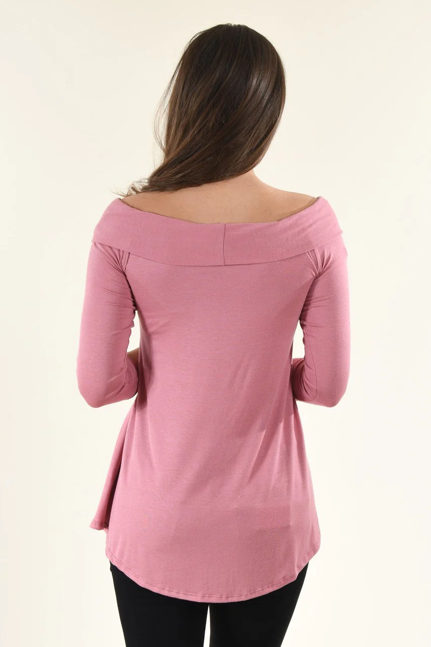 Be My Love 3/4 Top ~ Mauve - Image 6