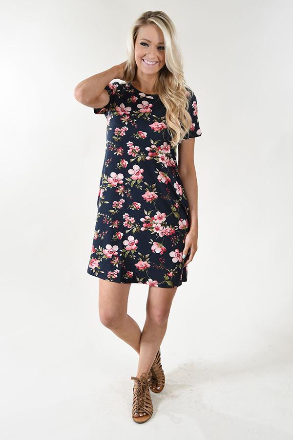 Be My Love Black Floral Dress - Image 3