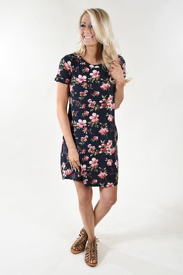 Be My Love Black Floral Dress - Image 4
