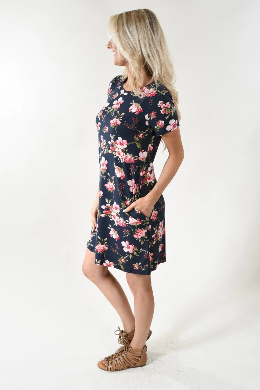 Be My Love Black Floral Dress - Image 5