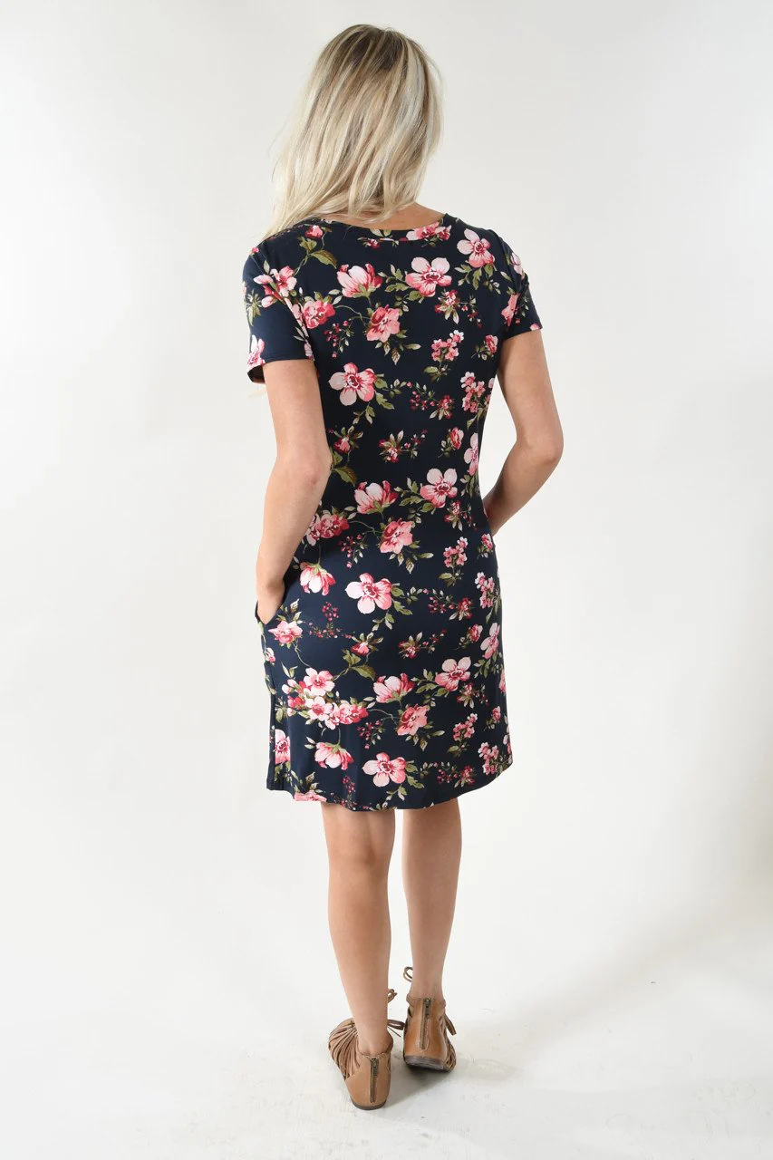 Be My Love Black Floral Dress - Image 6