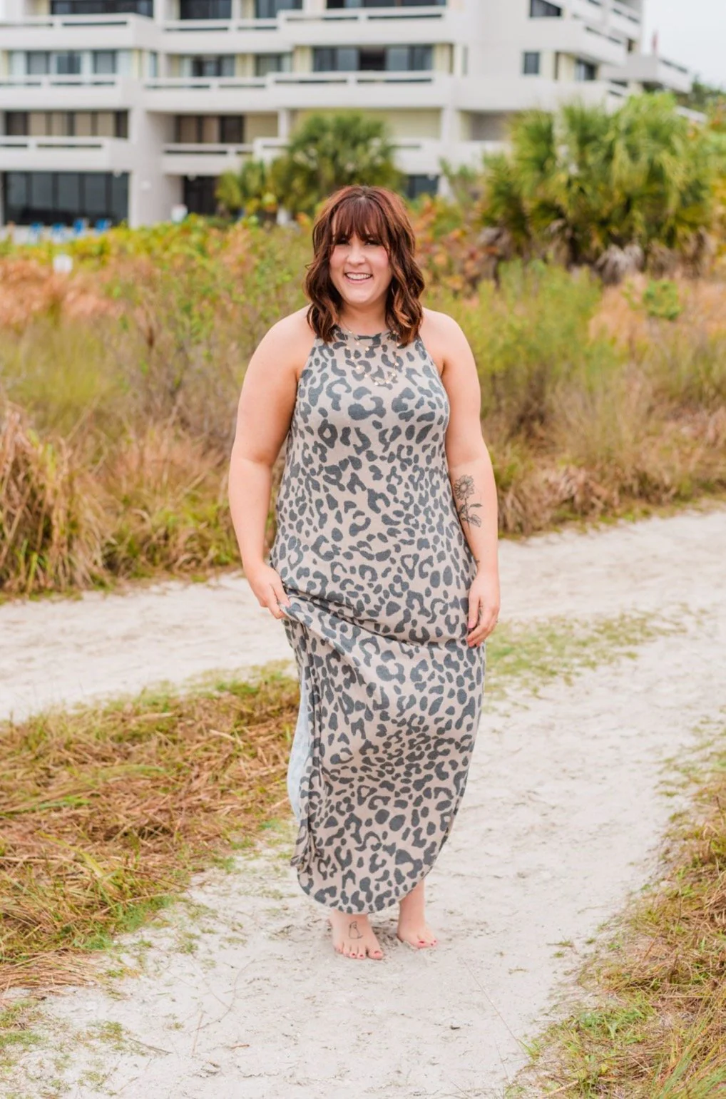 Be The Change Sleeveless Maxi Dress- Taupe - Image 6