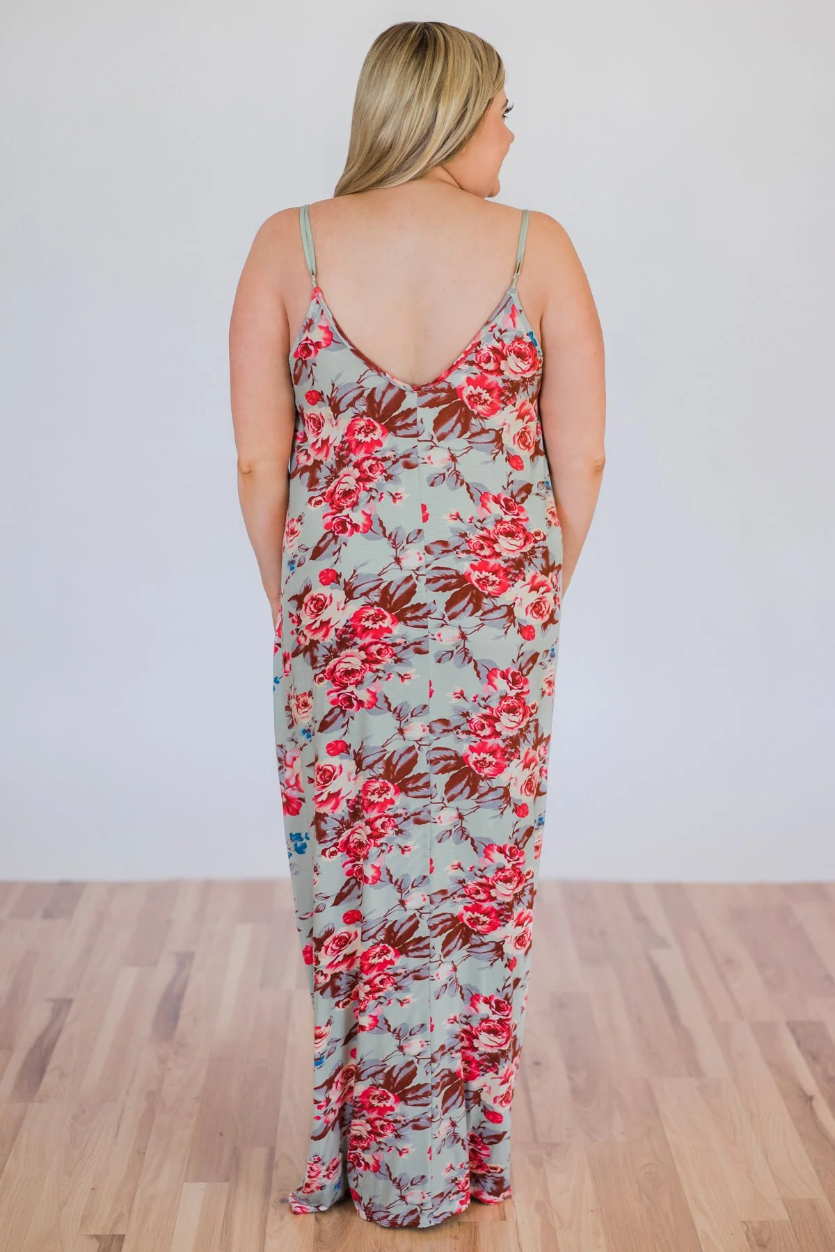 Beach Breeze Maxi Dress- Sage - Image 5