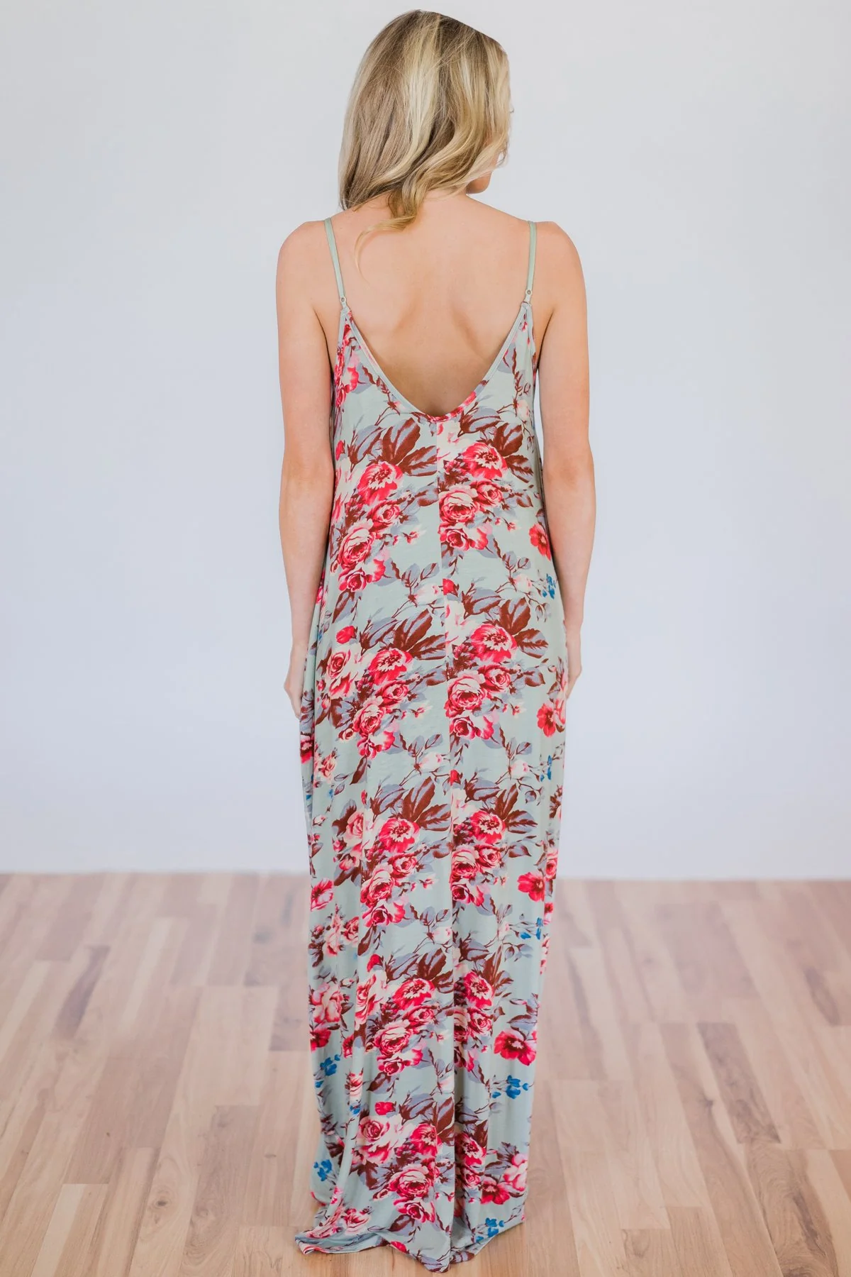 Beach Breeze Maxi Dress- Sage - Image 8