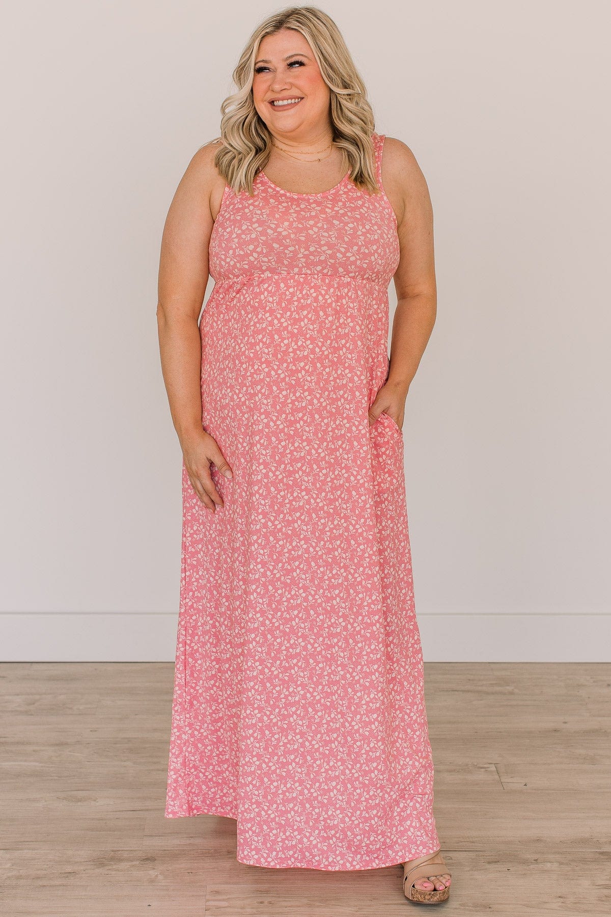 Beaming With Joy Floral Maxi Dress- Pink - Image 2