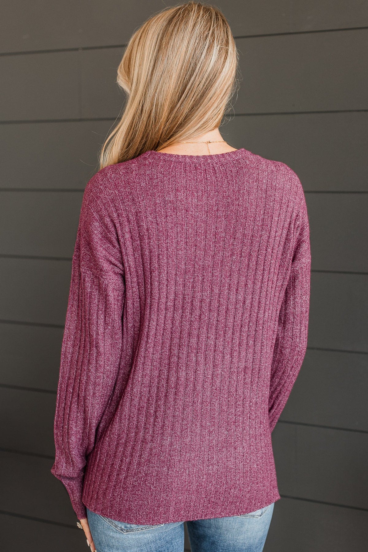 Beat The Odds Lightweight Sweater- Plum - Image 7