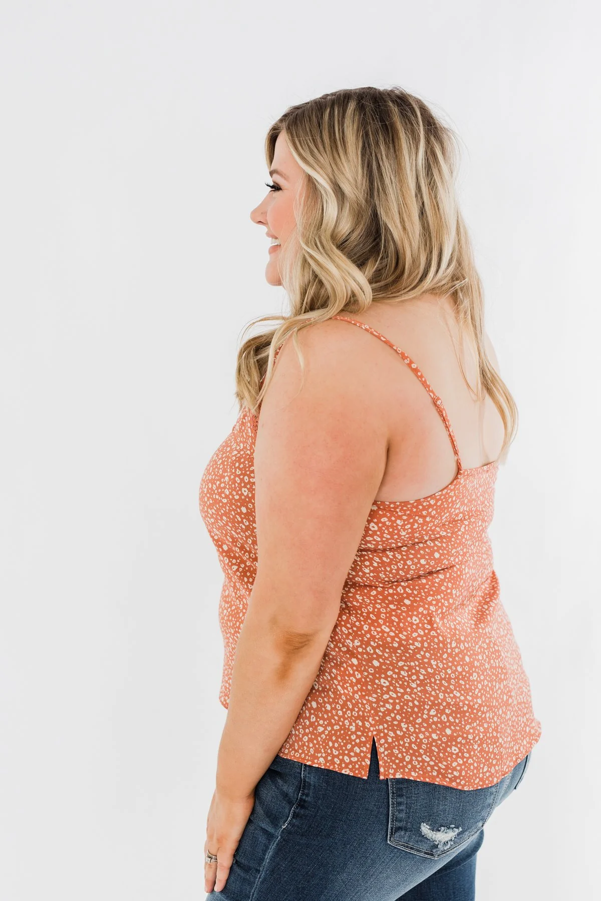 Beautiful Adventures Animal Print Shift Tank- Clay - Image 9