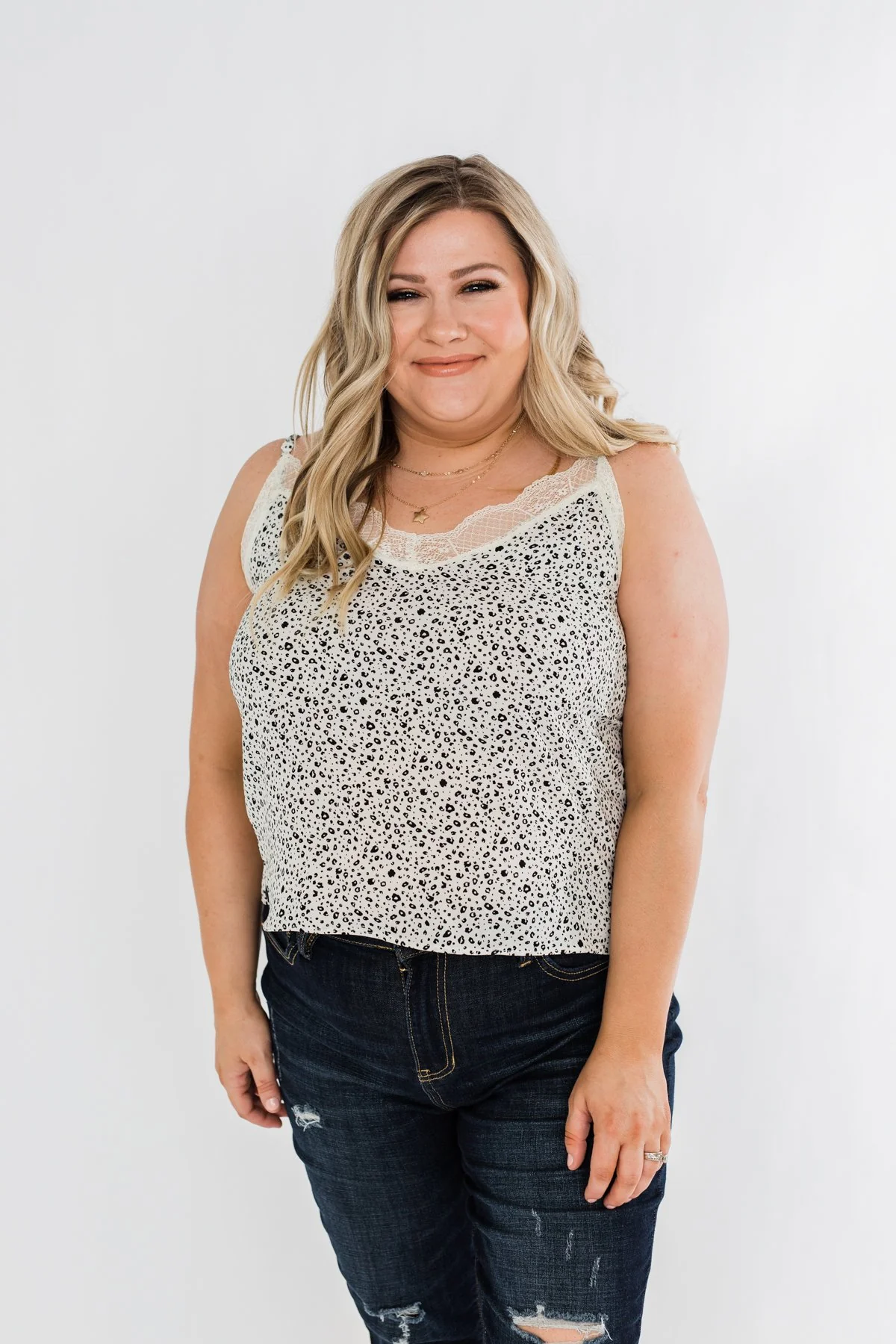 Beautiful Adventures Animal Print Shift Tank- Ivory - Image 6