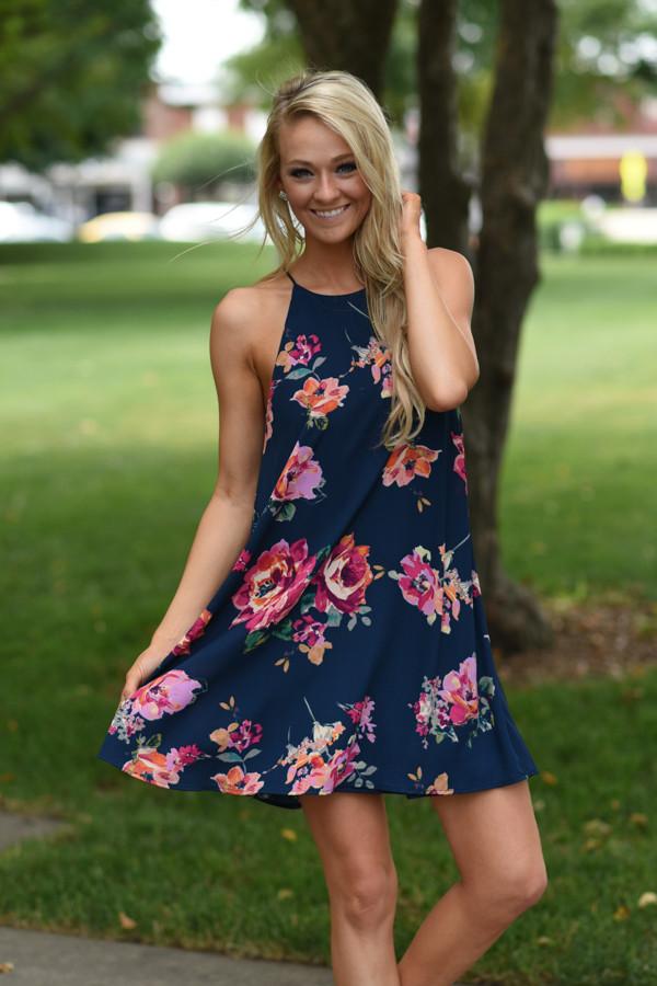 Beautiful Distraction Dress ~ Navy - Image 2