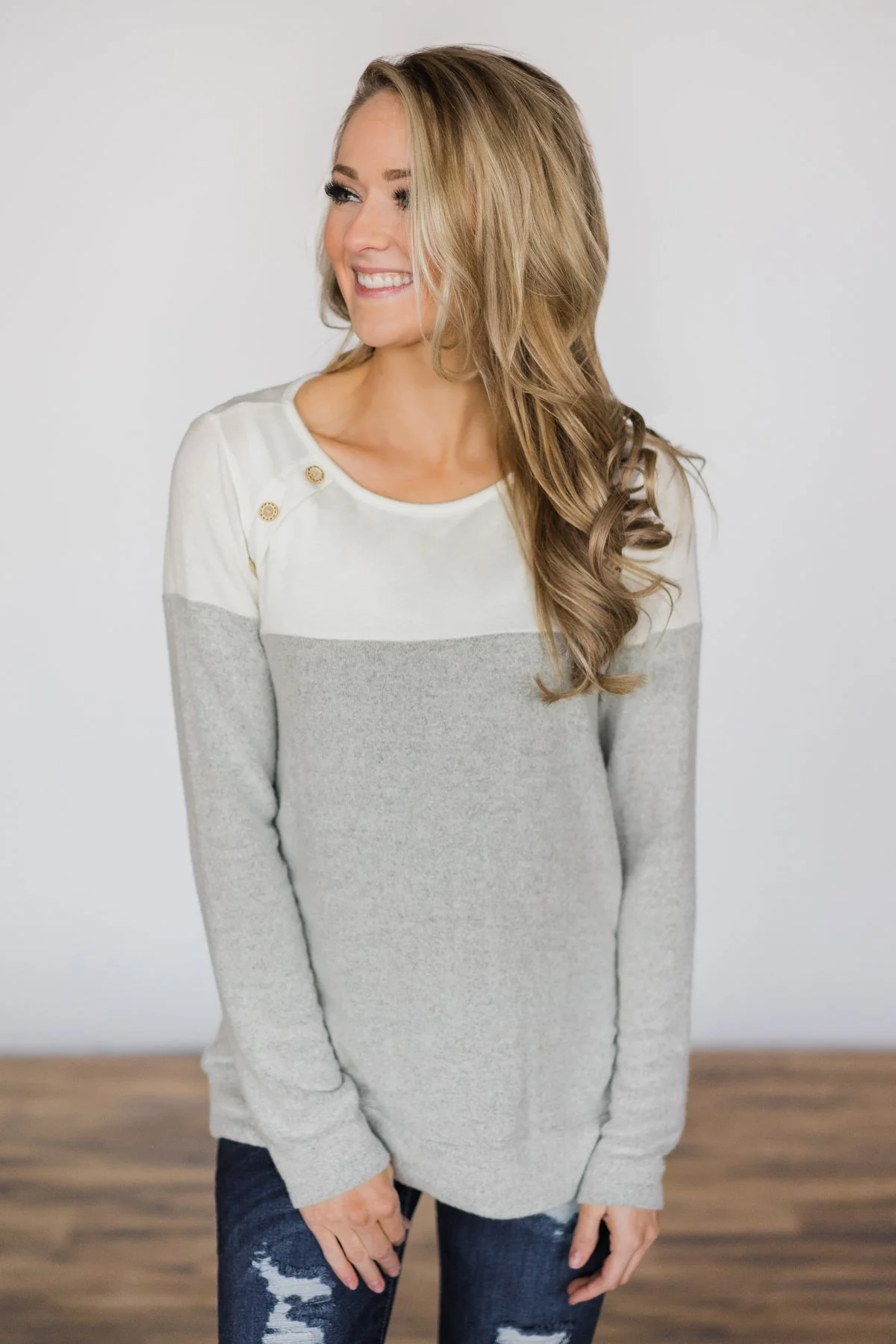 Beautiful in Buttons Top - Image 3