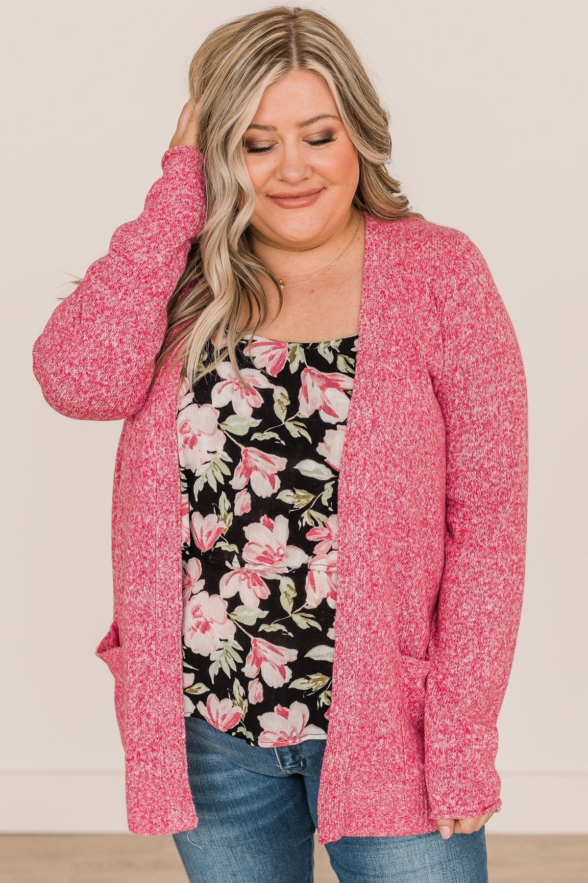 Beautiful Moments Knit Cardigan- Pink - Image 5