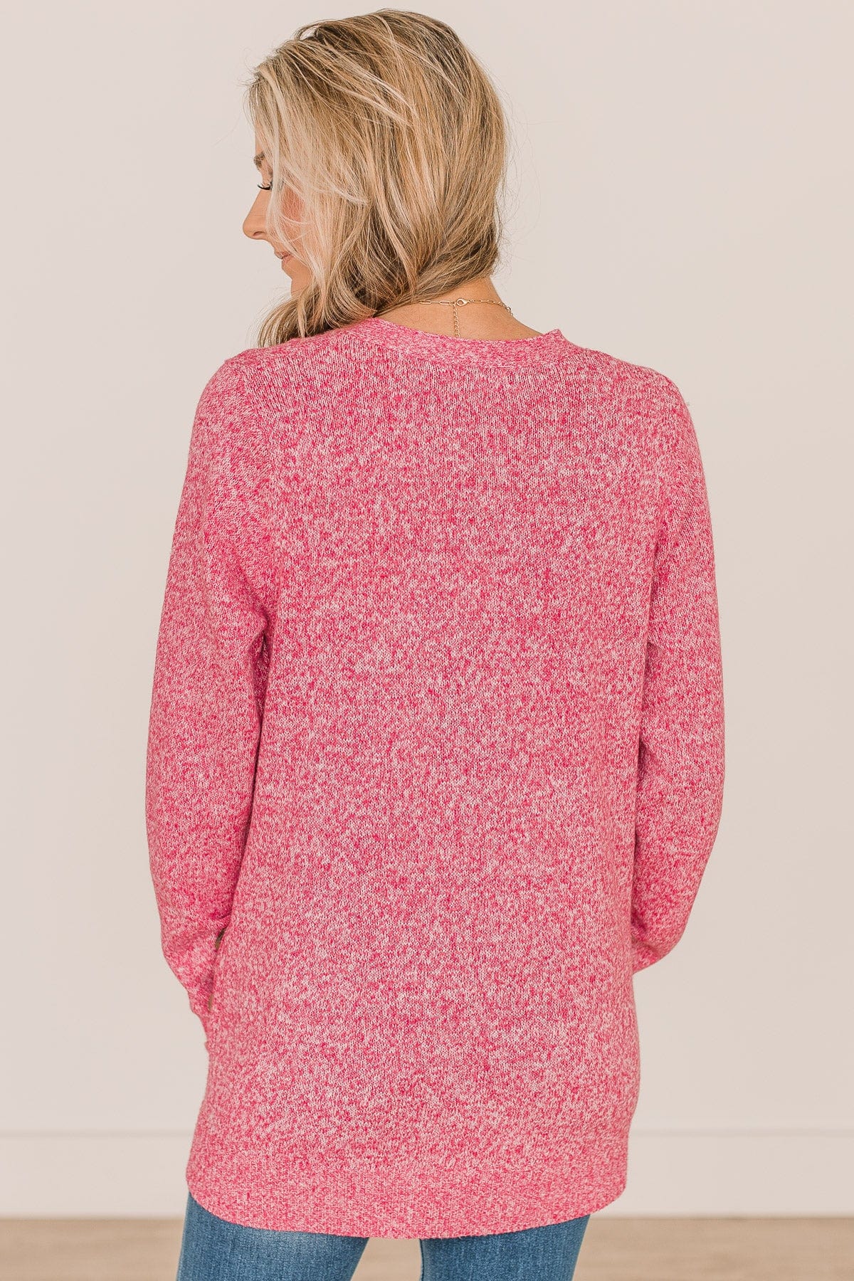 Beautiful Moments Knit Cardigan- Pink - Image 6