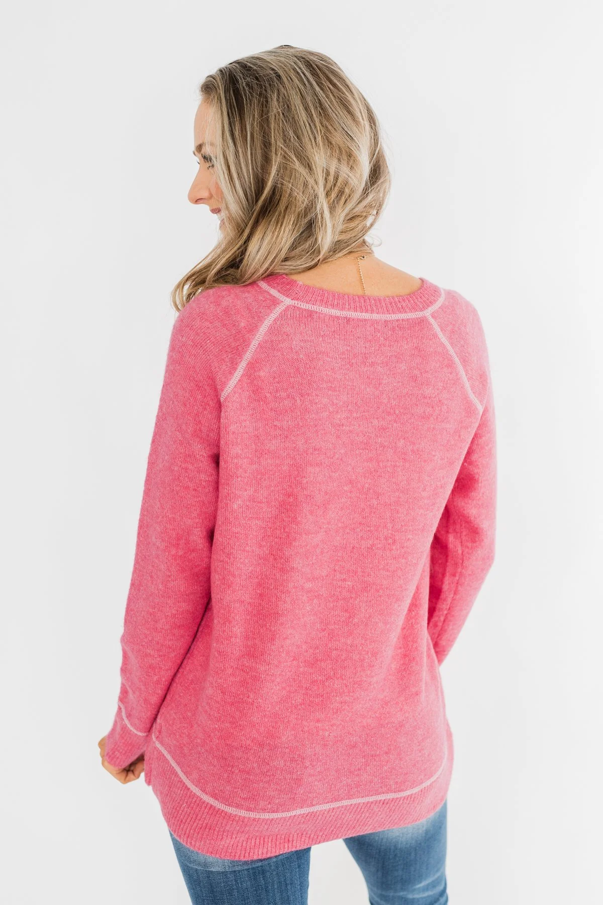 Beautiful Mornings Knitted Sweater- Bubblegum Pink - Image 11