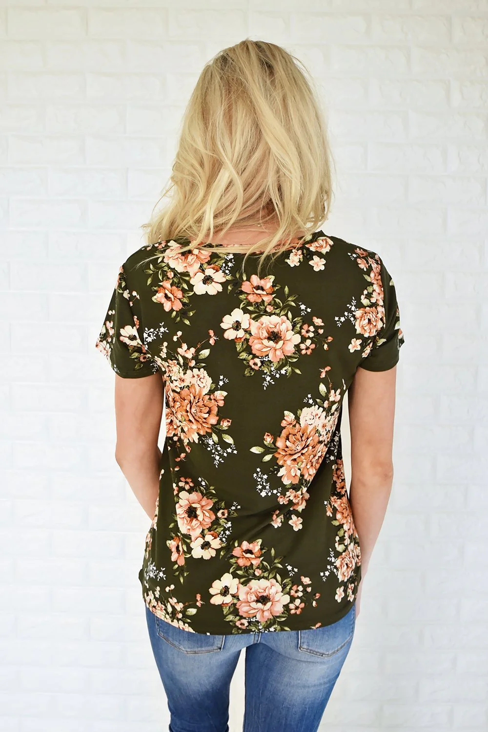 Beautifully Blooming Top ~ Olive - Image 6
