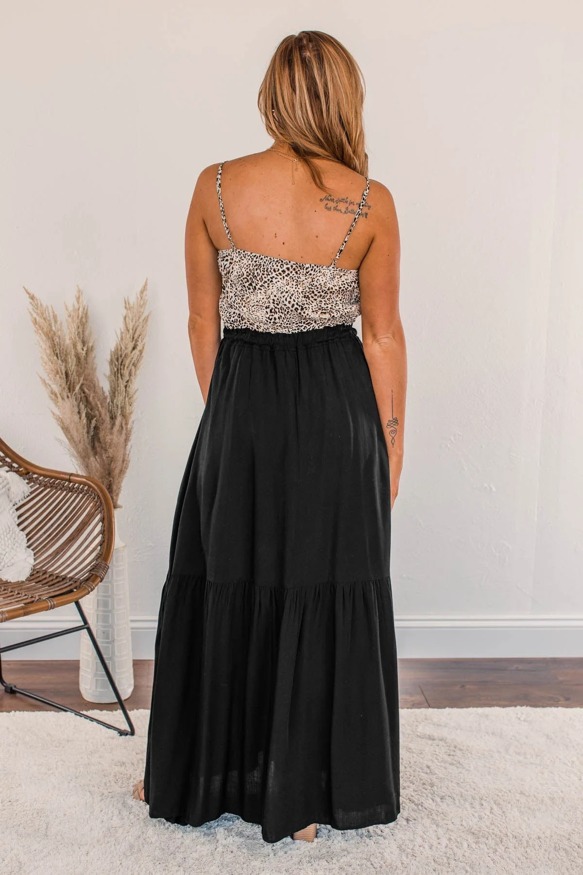 Beauty All Around Maxi Dress- Black & Leopard - Image 12