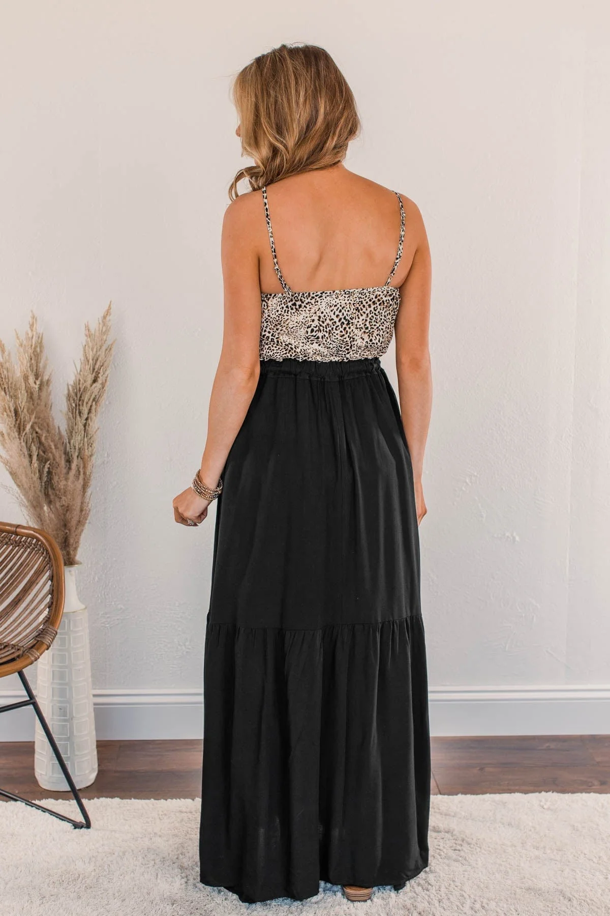 Beauty All Around Maxi Dress- Black & Leopard - Image 13