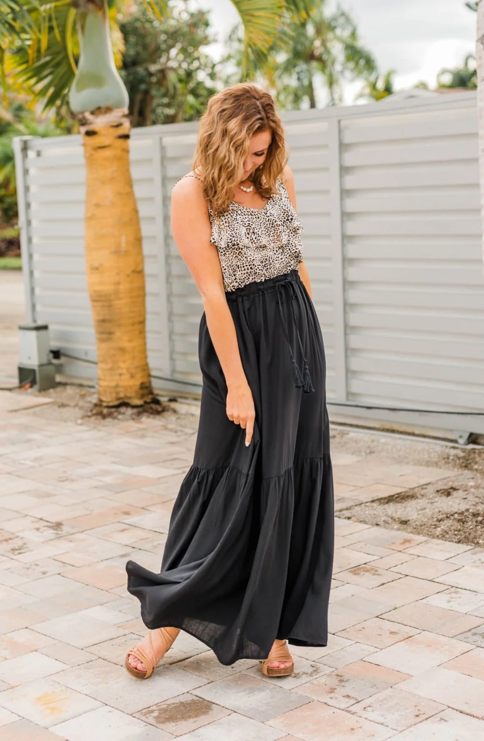 Beauty All Around Maxi Dress- Black & Leopard - Image 2