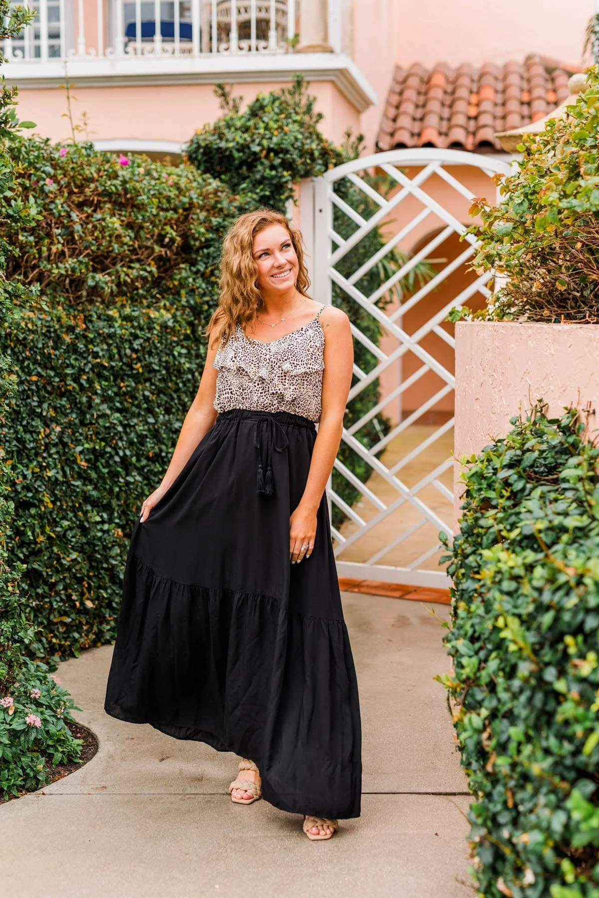 Beauty All Around Maxi Dress- Black & Leopard - Image 8