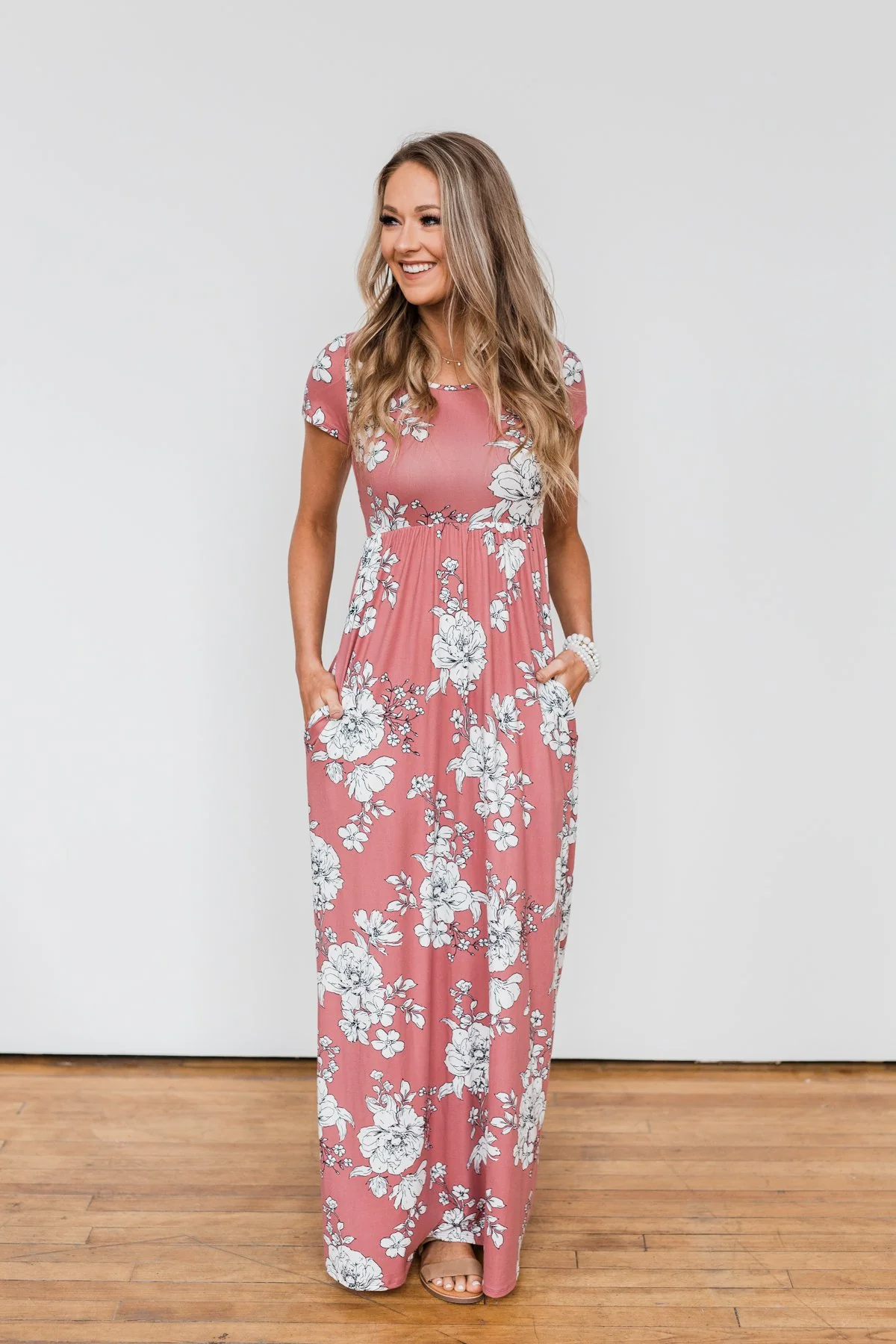 Begin With You Floral Maxi Dress- Mauve - Image 5