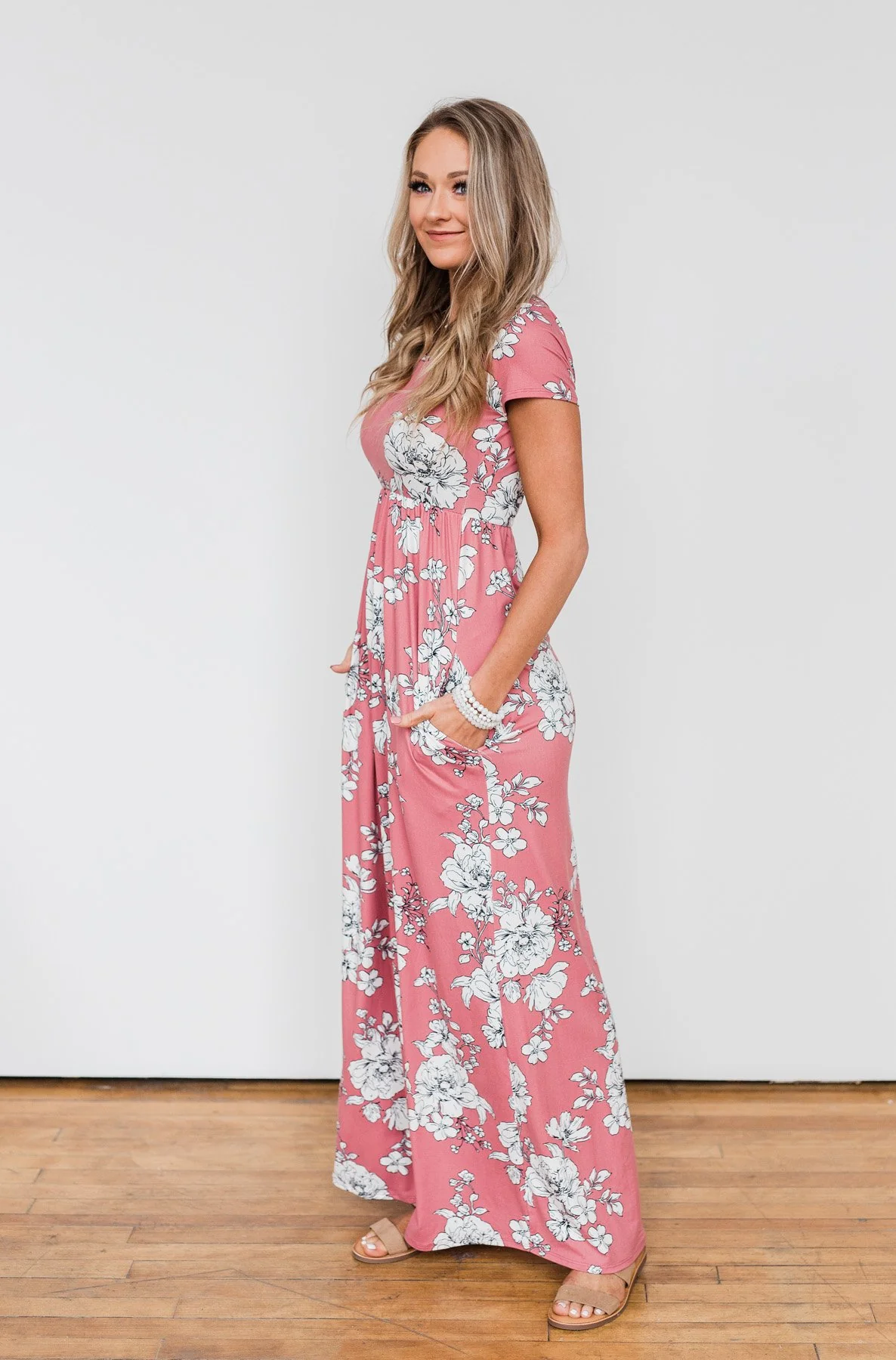 Begin With You Floral Maxi Dress- Mauve - Image 7