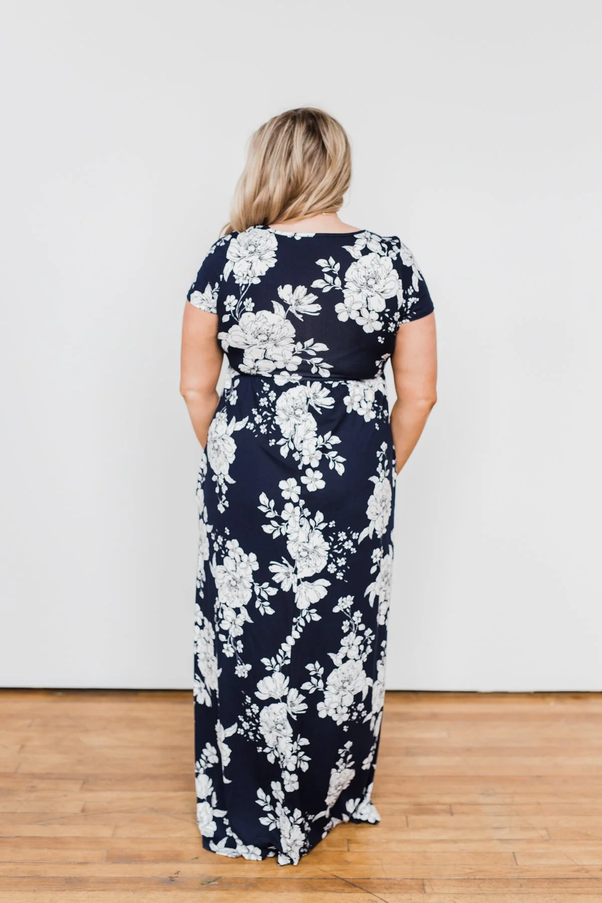 Begin With You Floral Maxi Dress- Navy - Image 12