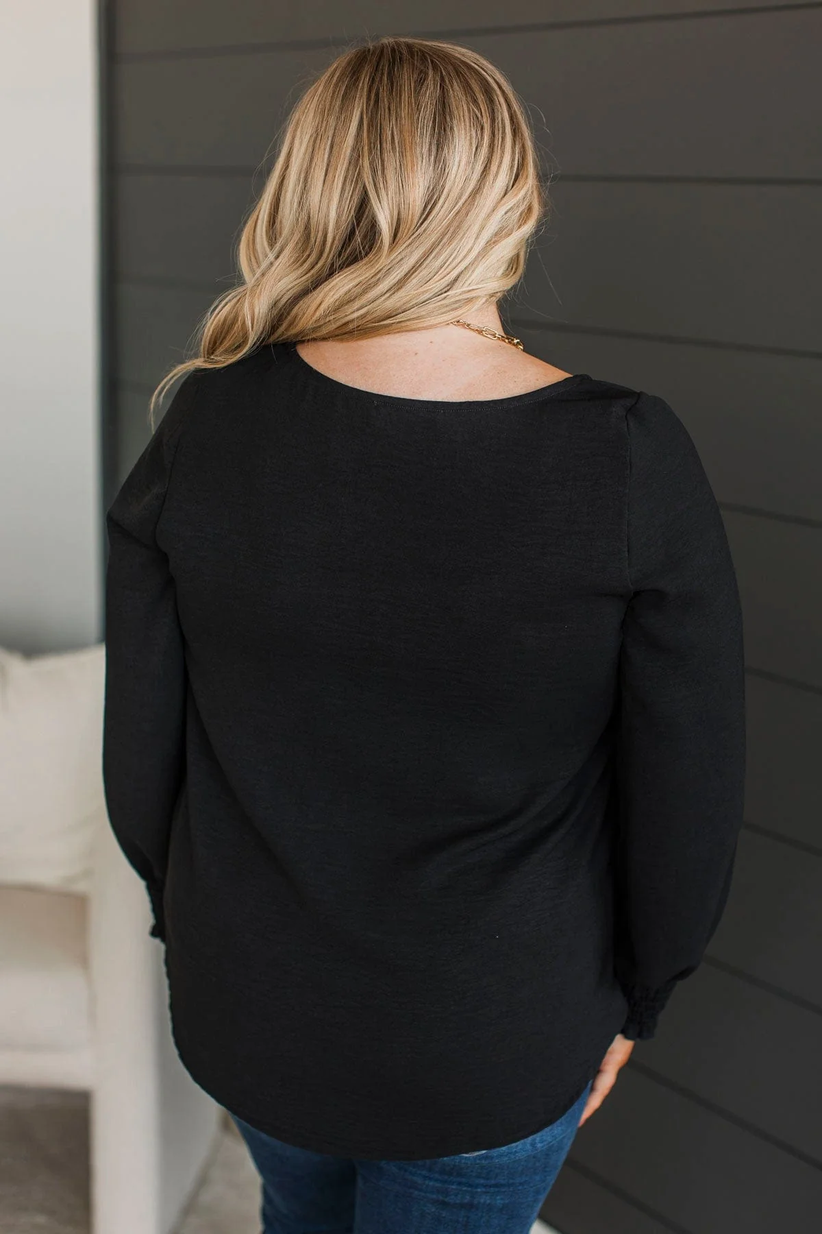 Being With You Long Sleeve Top- Black - Image 7