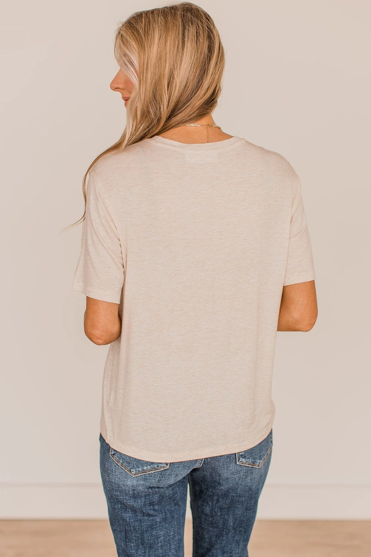 Better Than Basic Pocket Top- Oatmeal - Image 7