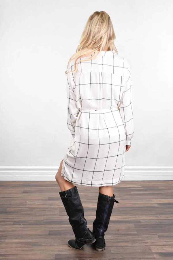 Black and White Striped Dress - Image 6