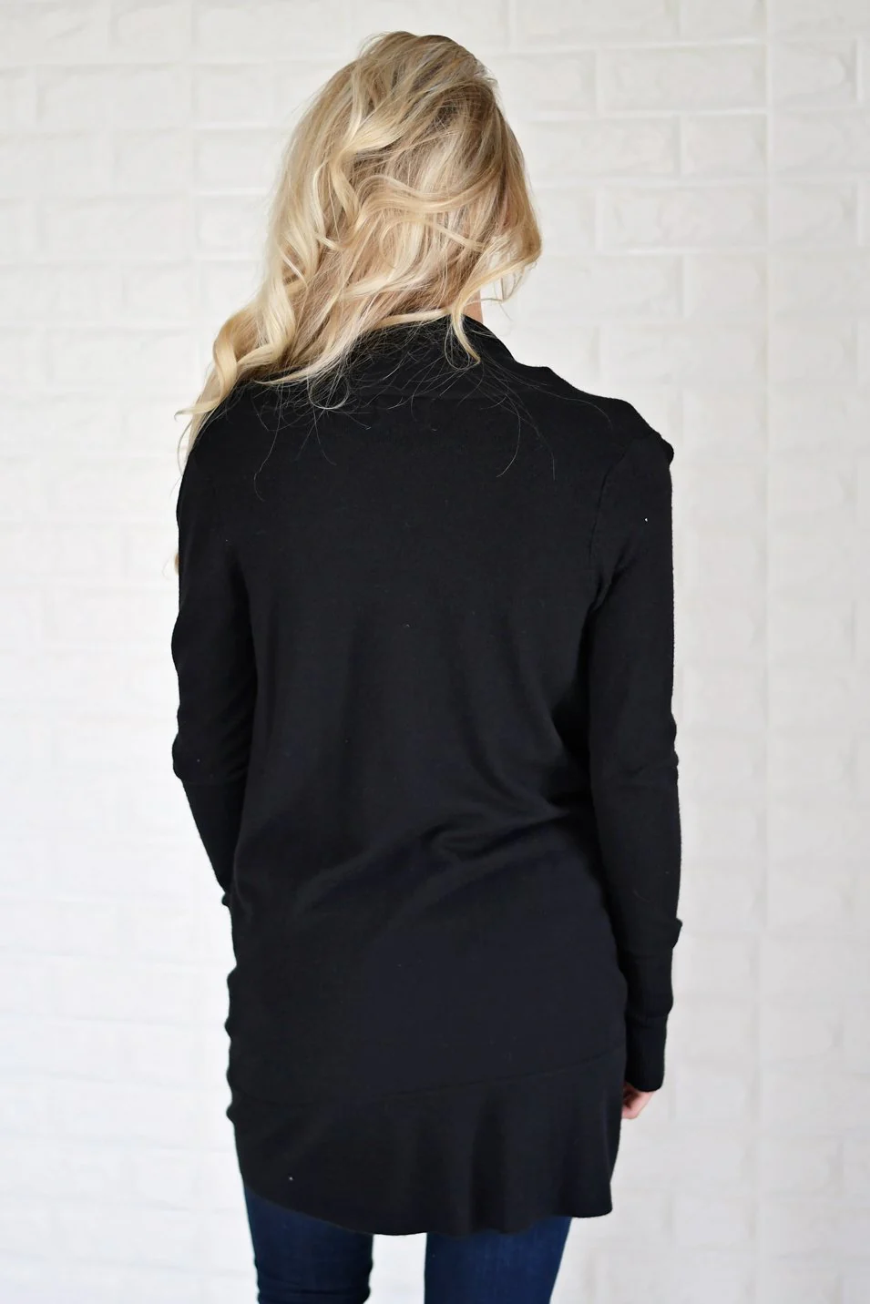 Black Drape Cardigan - Image 6
