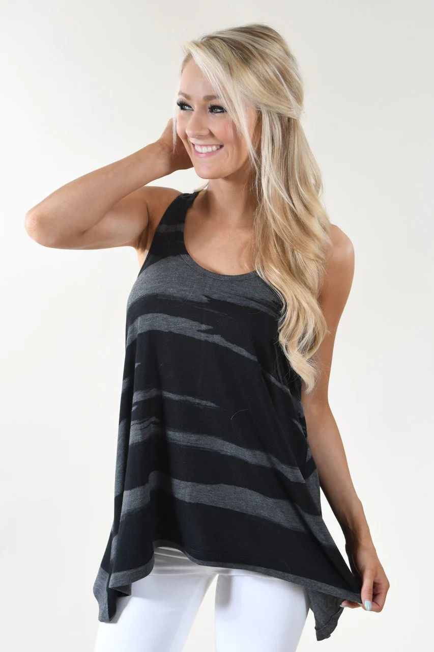 Black & Grey Tank Top - Image 3