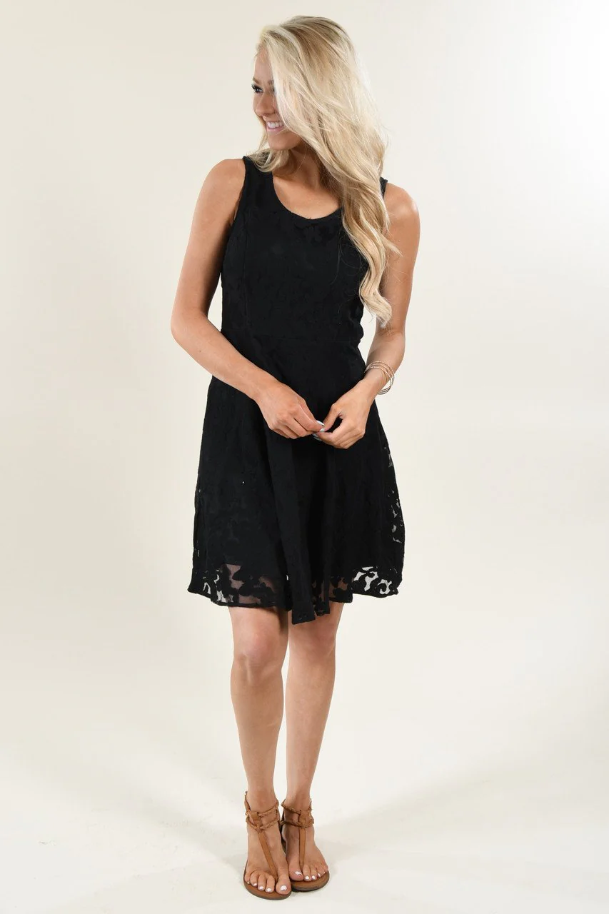 Black Lace Dress - Image 4