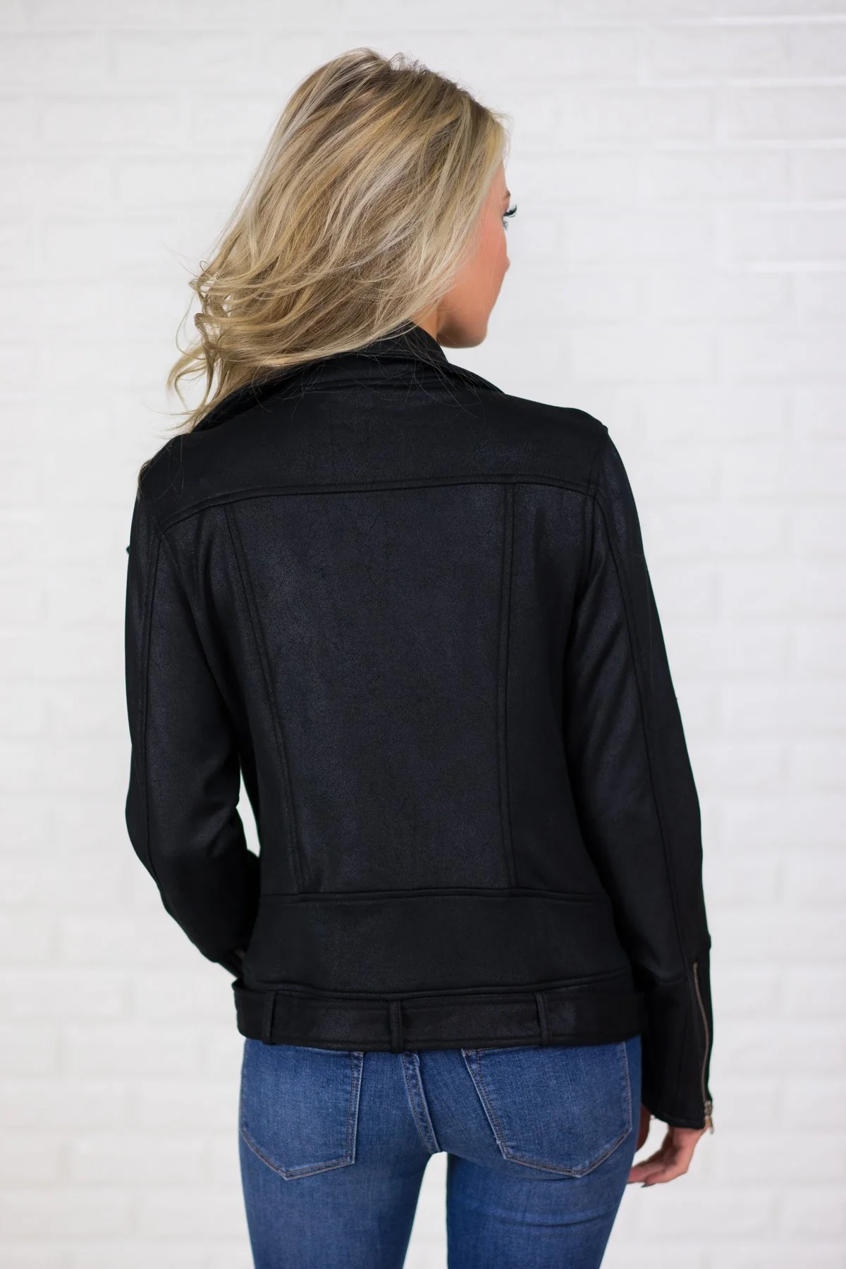 Black Moto Jacket - Image 7