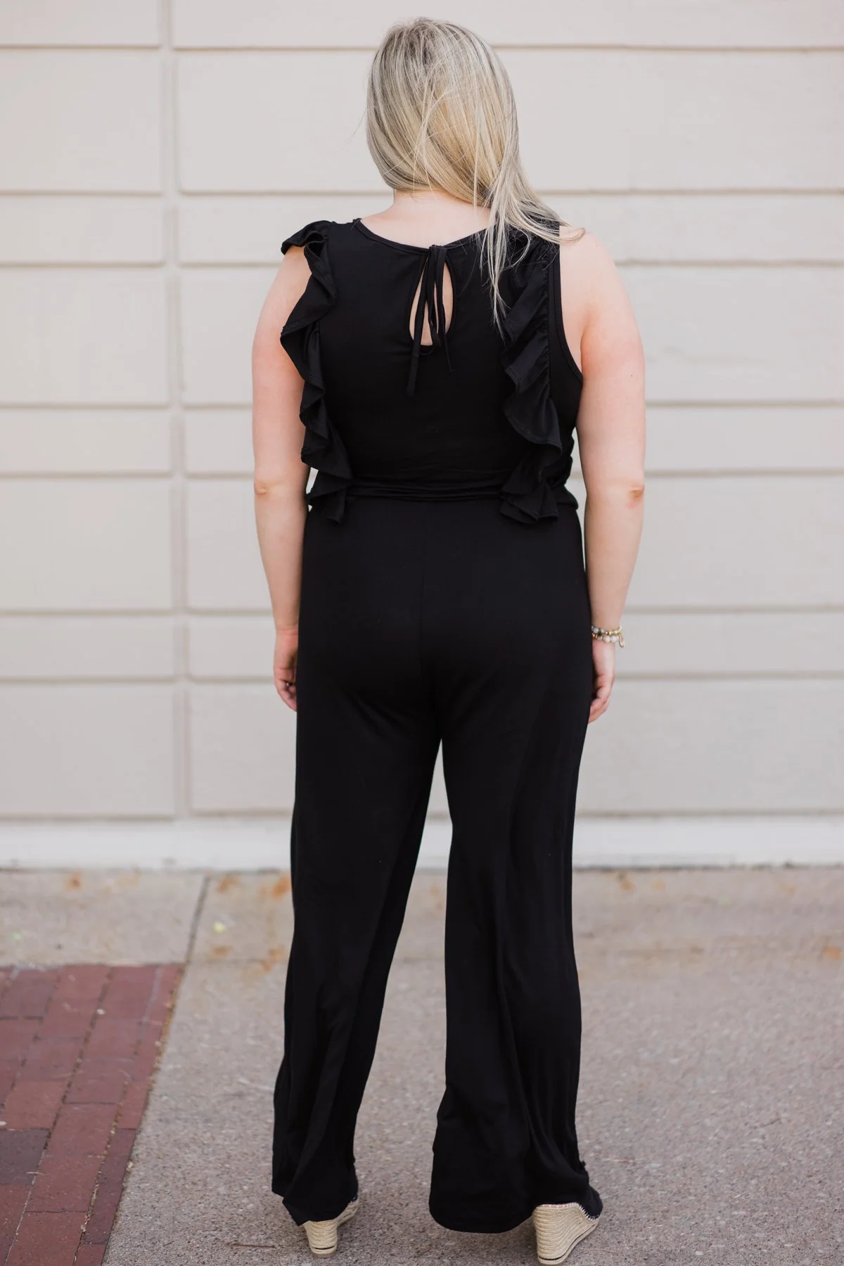 Black Ruffle Jumpsuit - Image 11