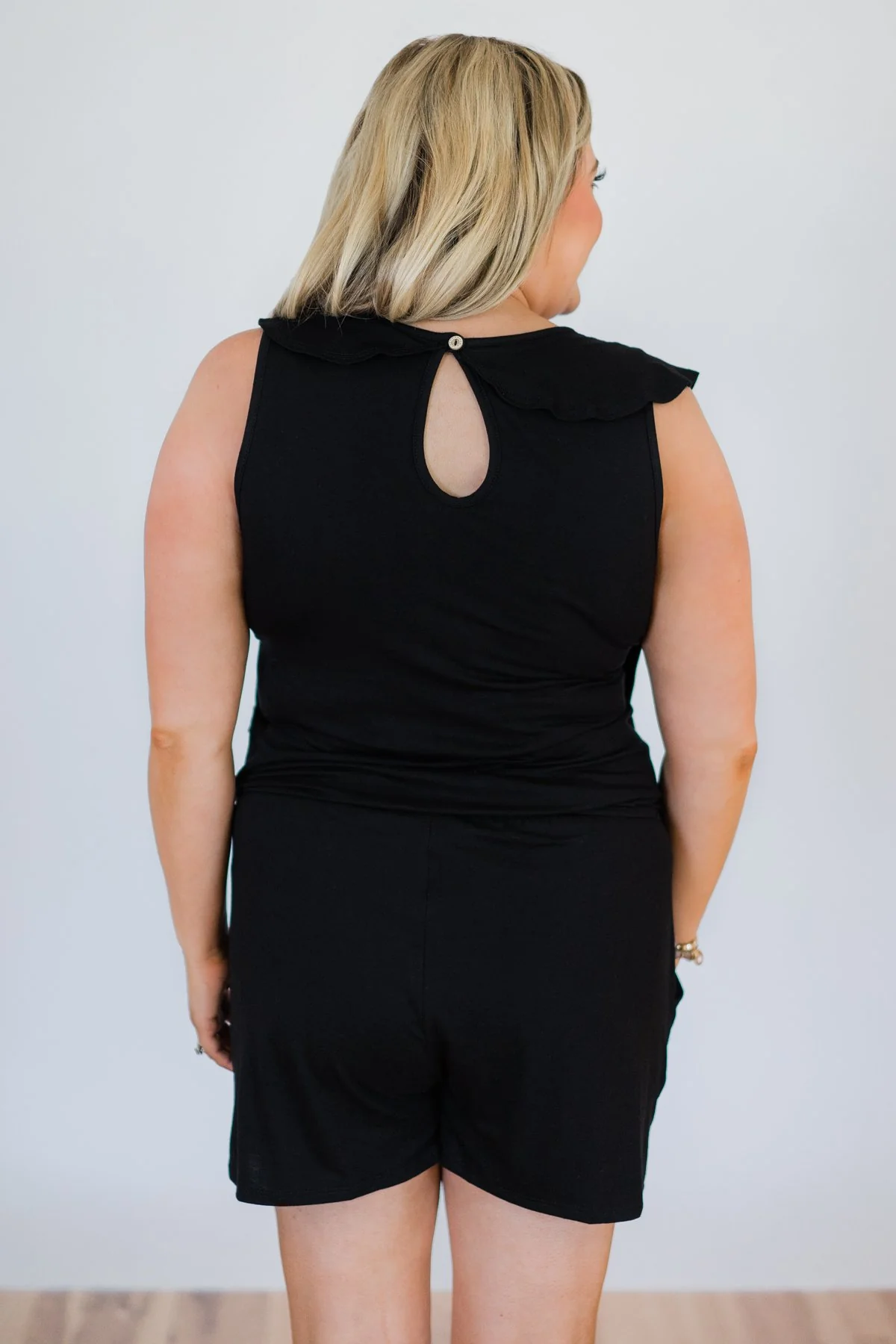Black Ruffle Romper - Image 8