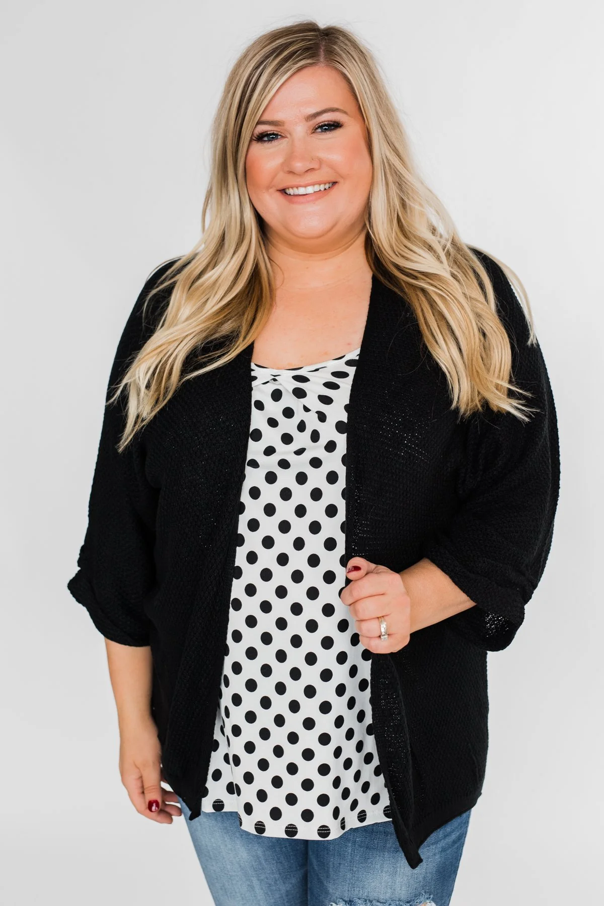 Black & White Polka Dot Tank Top - Image 2